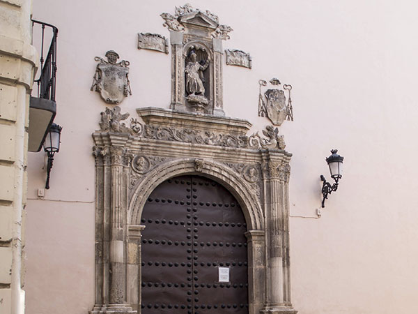 Main front of the Mudejar church built by the Emperor after his visit to the previous church consecrated to Saint Matthew