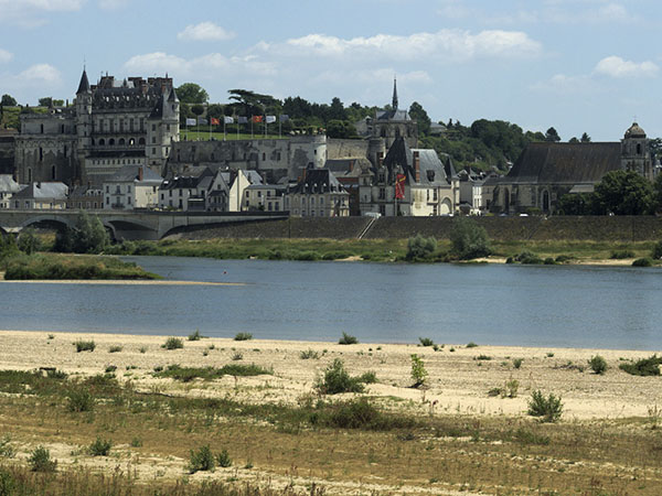 The Royal Château of Amboise and the town