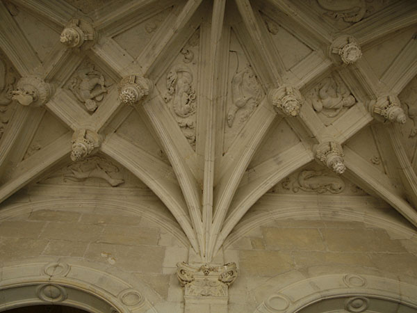 Château d'Azay-le-Rideau, detail of the staircase 