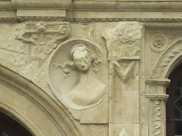 Town hall, Beaugency, detail of the façade